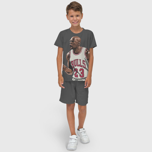 Детский костюм с шортами 3D Michael Jordan, цвет 3D печать - фото 3