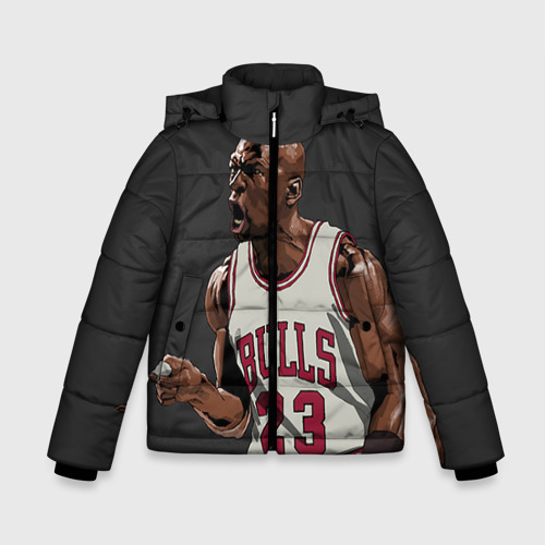 Зимняя куртка для мальчиков 3D Michael Jordan, цвет красный
