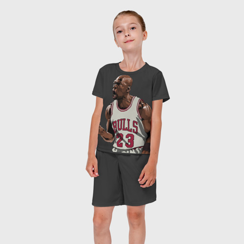 Детский костюм с шортами 3D Michael Jordan, цвет 3D печать - фото 5