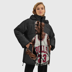 Женская зимняя куртка Oversize Michael Jordan - фото 2