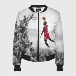 Женский бомбер 3D Michael Jordan