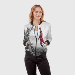 Женский бомбер 3D Michael Jordan - фото 2