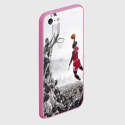 Чехол для iPhone 5/5S матовый Michael Jordan - фото 2