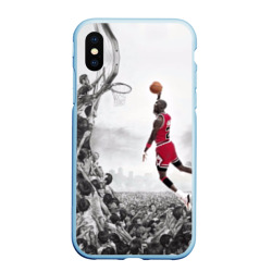 Чехол для iPhone XS Max матовый Michael Jordan