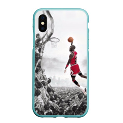 Чехол для iPhone XS Max матовый Michael Jordan