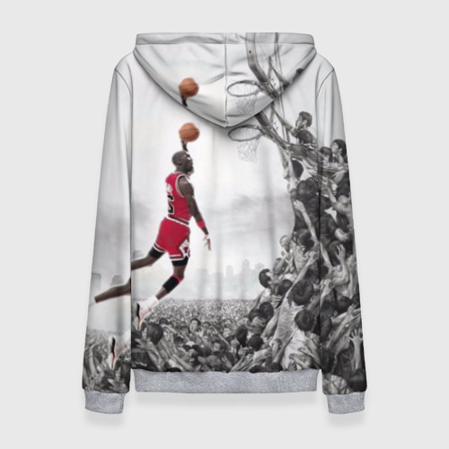 Женский костюм с толстовкой 3D Michael Jordan, цвет меланж - фото 2