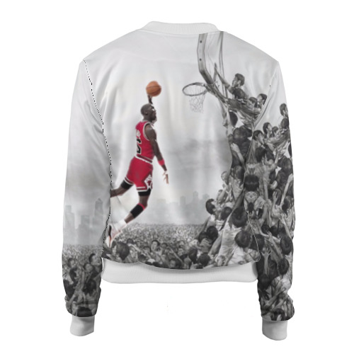 Женский бомбер 3D Michael Jordan - фото 2