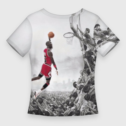 Женская футболка 3D Slim Michael Jordan, цвет 3D печать - фото 2