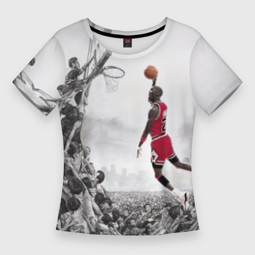 Женская футболка 3D Slim Michael Jordan, цвет 3D печать