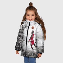 Зимняя куртка для девочек 3D Michael Jordan - фото 2