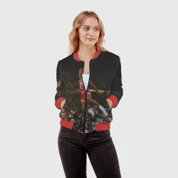 Женский бомбер 3D Michael Jordan - фото 2
