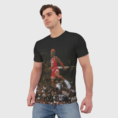 Мужская футболка 3D Michael Jordan, цвет 3D печать - фото 3