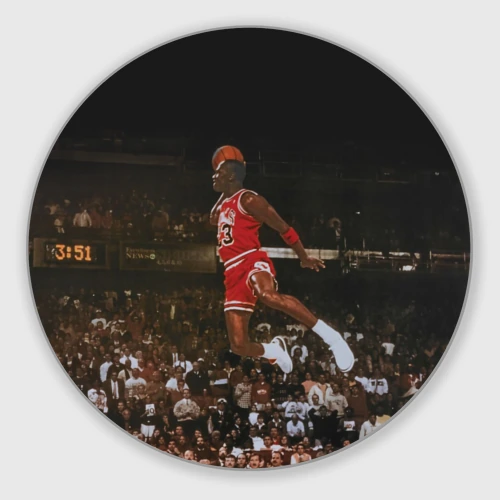 Круглый коврик для мышки Michael Jordan