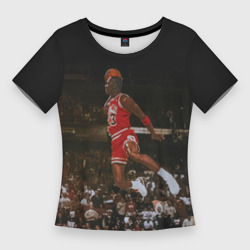 Женская футболка 3D Slim Michael Jordan
