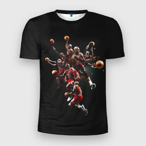 Мужская футболка 3D Slim Michael Jordan, цвет 3D печать