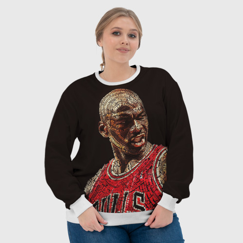 Женский свитшот 3D Michael Jordan, цвет 3D печать - фото 6