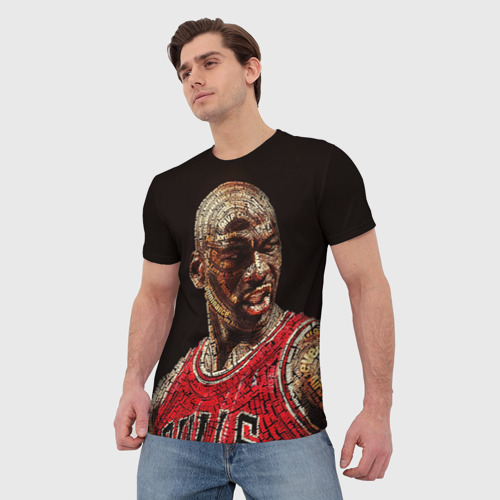 Мужская футболка 3D Michael Jordan, цвет 3D печать - фото 3