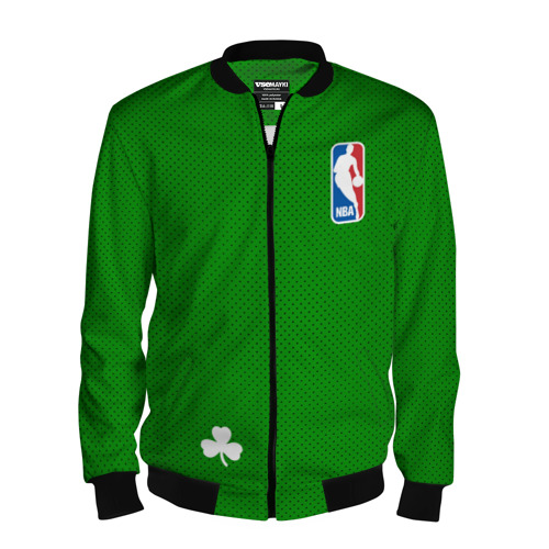 Мужской бомбер 3D Boston Celtics, цвет черный