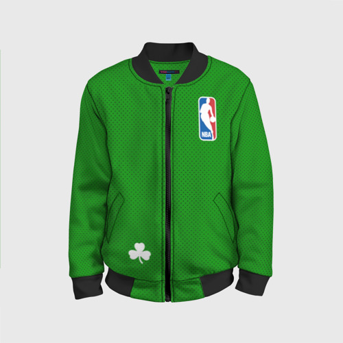 Детский бомбер 3D Boston Celtics, цвет черный