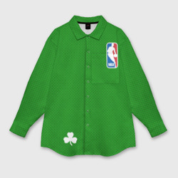 Женская рубашка oversize 3D Boston Celtics