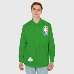 Мужская рубашка oversize 3D Boston Celtics - фото 2