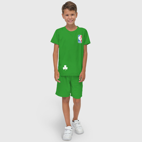 Детский костюм с шортами 3D Boston Celtics, цвет 3D печать - фото 3