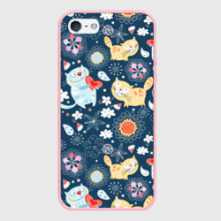 Чехол для iPhone 5/5S матовый Котята