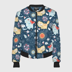 Женский бомбер 3D Котята