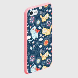 Чехол для iPhone 5/5S матовый Котята - фото 2