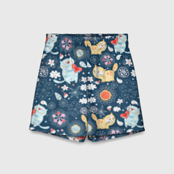 Детские спортивные шорты 3D Котята
