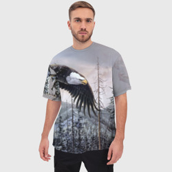 Мужская футболка oversize 3D Орел - фото 2
