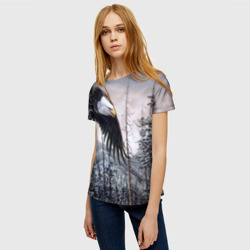 Женская футболка 3D Орел - фото 2