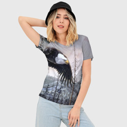 Женская футболка 3D Slim Орел - фото 2