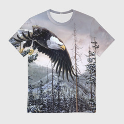 Мужская футболка 3D Орел