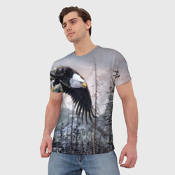 Мужская футболка 3D Орел - фото 2