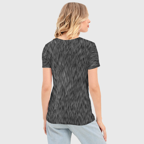 Женская футболка 3D Slim Взгляд, цвет 3D печать - фото 4