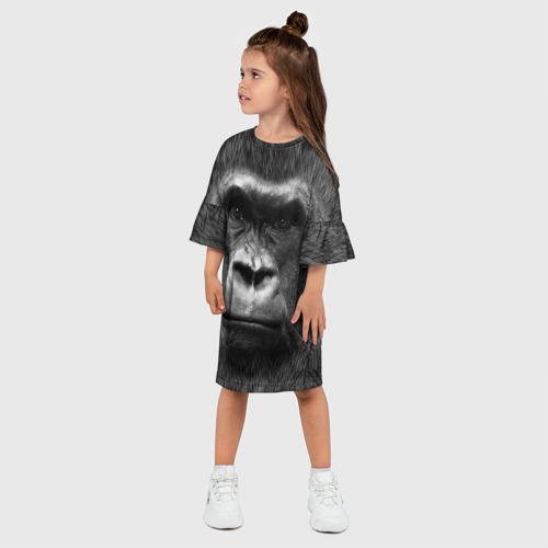 Детское платье 3D Взгляд, цвет 3D печать - фото 3
