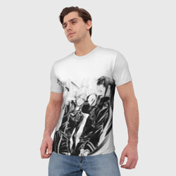 Мужская футболка 3D Аллен и Канда - фото 2