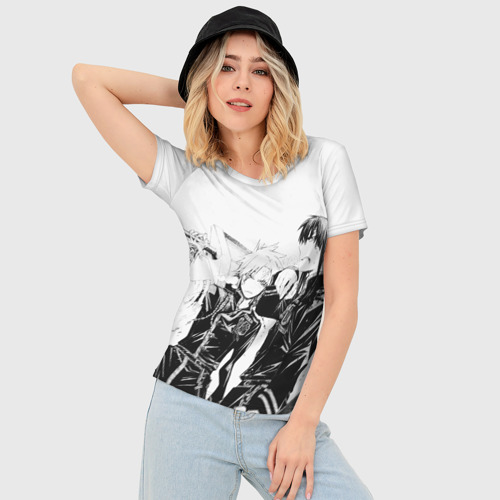 Женская футболка 3D Slim Аллен и Канда, цвет 3D печать - фото 3