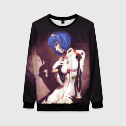 Женский свитшот 3D Евангелион Аянами