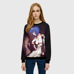 Женский свитшот 3D Евангелион Аянами - фото 2