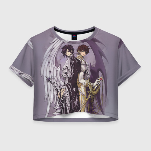 Женская футболка Crop-top 3D Code Geass 3, цвет 3D печать