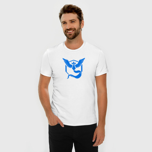 Мужская футболка хлопок Slim Team mystic, цвет белый - фото 3