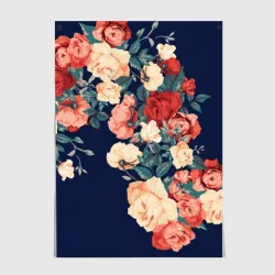 Постер Fashion flowers