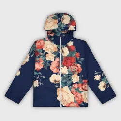Женская ветровка 3D Fashion flowers