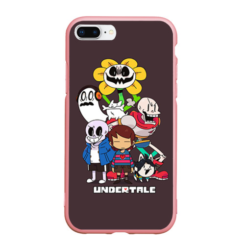 Чехол для iPhone 7Plus/8 Plus матовый Undertale 3, цвет баблгам