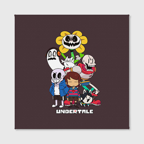 Холст квадратный Undertale 3, цвет 3D печать - фото 2