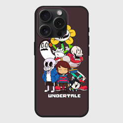 Чехол силиконовый для Apple iPhone 15 Pro матовый Undertale 3