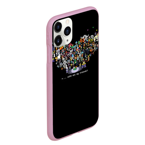 Чехол для iPhone 11 Pro Max матовый Undertale, цвет розовый - фото 3