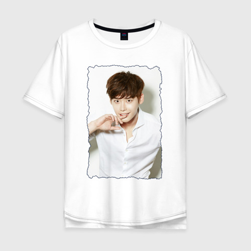 Мужская футболка хлопок Oversize Ли Чон Сок, цвет белый